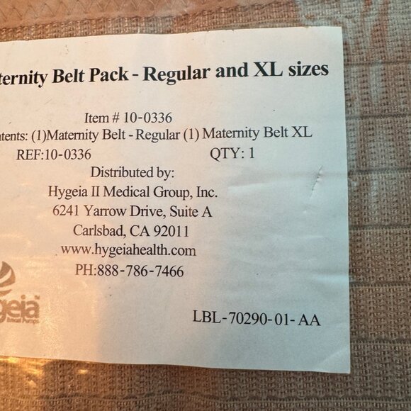 Pregnancy support safety brace band belt adjustable tan size XL New - Picture 10 of 10